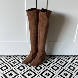 Over-the-Knee Suede Boots / 9